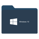 folder dark w 10 icon